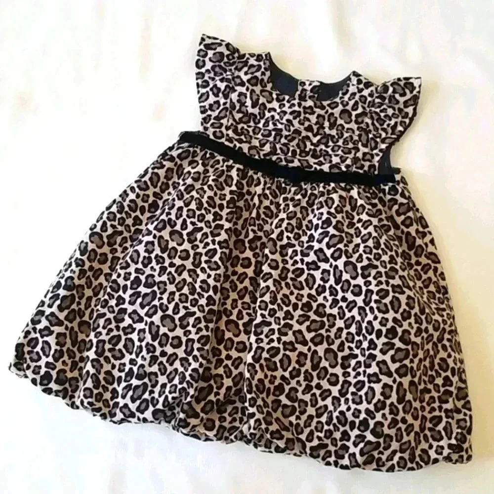 Crazy 8 Leopard Corduroy Bubble Dress